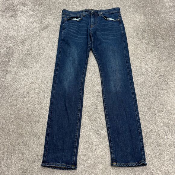 G-Star Raw 3301 Skinny Denim Jeans Mens 31x32 Blue Dark Wash Stretch Casual - Picture 1 of 16